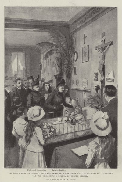 La visita reale a Dublino, la principessa Enrico di Battenberg e la duchessa di Connaught all