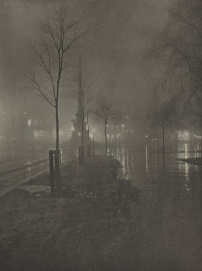 Notte Piovosa, Columbus Circle, New York da William A. Fraser