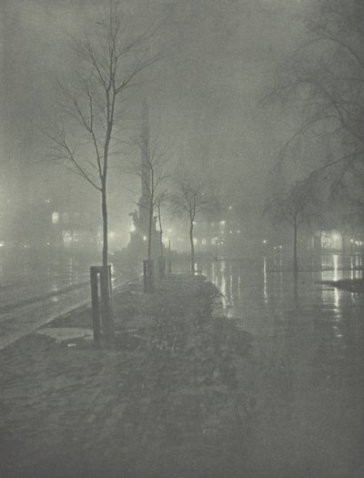 Notte piovosa, Columbus Circle, New York da William A. Fraser