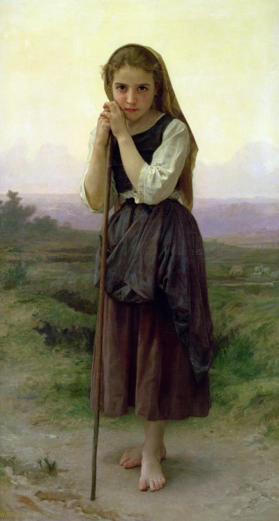 Una piccola pastorella da William Adolphe Bouguereau