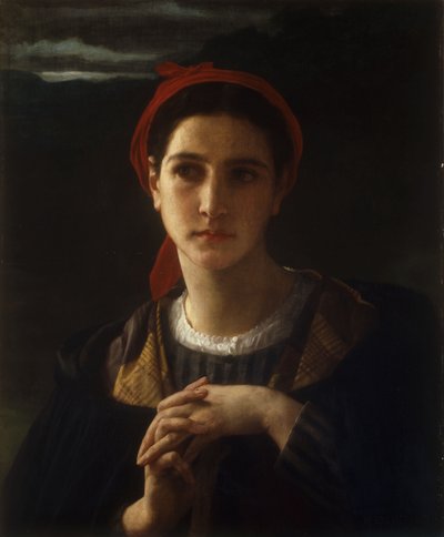 Bergere de Bordelais, 1871 da William Adolphe Bouguereau