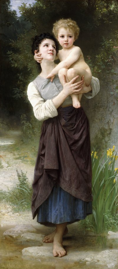 Fratello e sorella, 1887 da William Adolphe Bouguereau