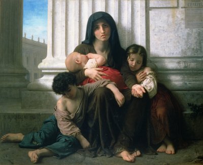 Carità o La famiglia indigente da William Adolphe Bouguereau