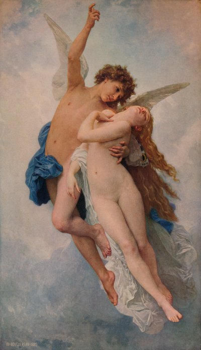 Cupido e Psiche, 1889, 1938 da William Adolphe Bouguereau
