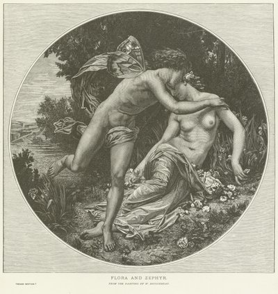 Flora e Zefiro da William Adolphe Bouguereau