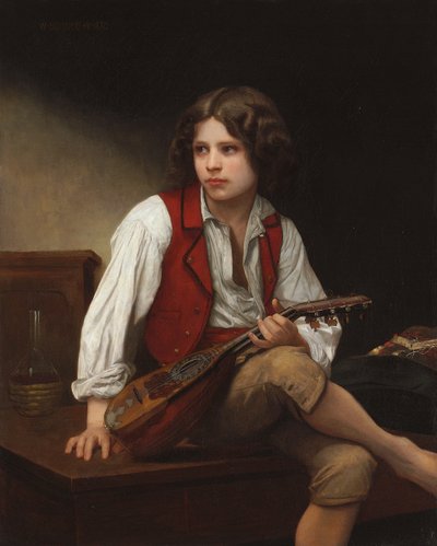 Italiano con mandolino da William Adolphe Bouguereau