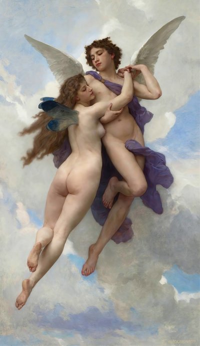 Amore e Psiche, 1889 da William Adolphe Bouguereau