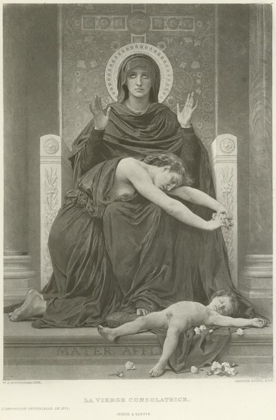 La Vergine Consolatrice (incisione) da William Adolphe Bouguereau