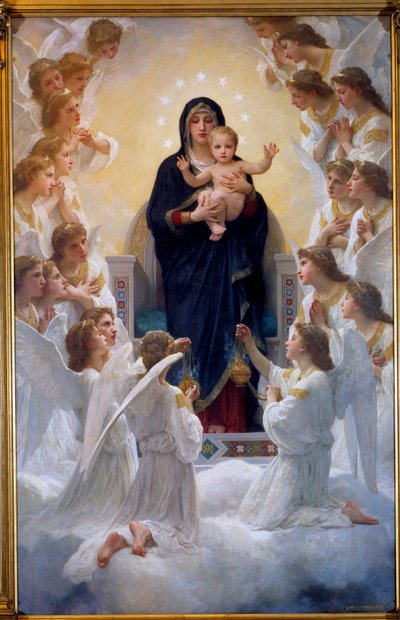 La Vergine con gli Angeli da William Adolphe Bouguereau