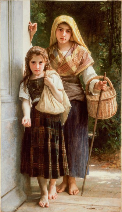 Le piccole mendicanti da William Adolphe Bouguereau