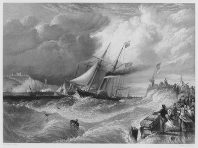 Dover, lo sbarco del principe Alberto (dalla collezione reale) da William Adolphus Knell