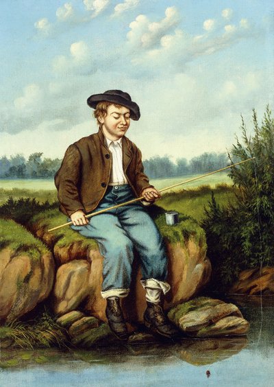 Ragazzo che Pesca da William Aiken Walker