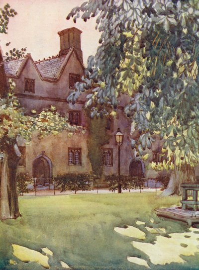 Balliol College dal giardino da William Ainsworth Wildman