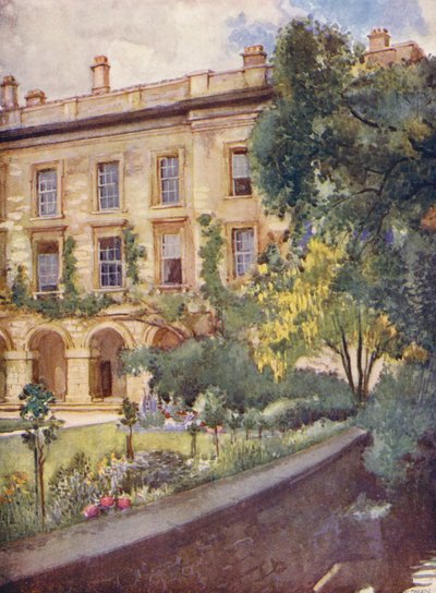 Nuovi Edifici del Magdalen College adiacenti ai boschetti di Magdalen da William Ainsworth Wildman