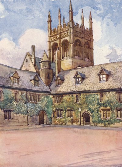 "Mob quad," Merton College da William Ainsworth Wildman