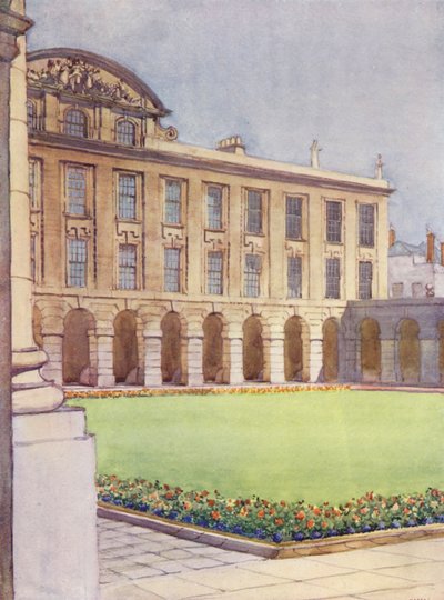 Quadrilatero e sala anteriore della Regina, progettati da Hawkswood, allievo di Sir Christopher Wren da William Ainsworth Wildman