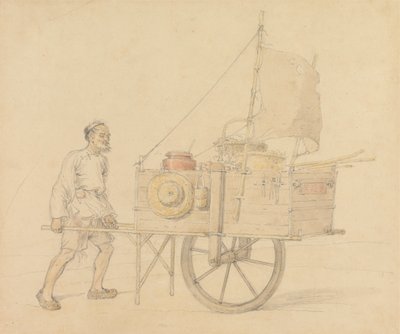 Portatore Cinese con la Sua Carriola a Vela da William Alexander
