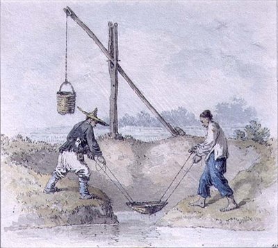 Lavoratori cinesi che raccolgono acqua da William Alexander