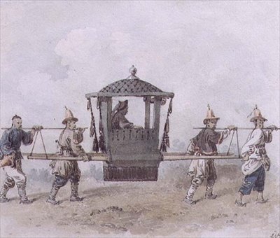 Servitori Cinesi che Portano una Palanchina da William Alexander