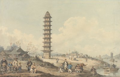 Città di Lin Tsin, Shantung, con una Veduta del Gran Canale da William Alexander