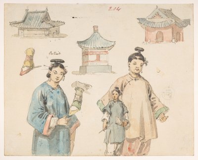 Studi di figure. Album di 278 disegni di paesaggi, coste, costumi e vita quotidiana realizzati durante l