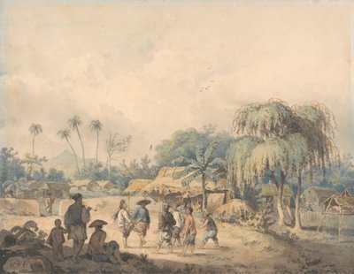 Nativi di Cochin che Giocano a Volano in Cina da William Alexander