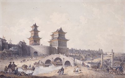 Pringze Men, la porta occidentale di Pechino da William Alexander