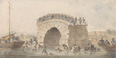 Resti di un Ponte a San-Sien-Wey sul Pei-Ho vicino a Tong-Tcheou, 15 Agosto 1793 da William Alexander