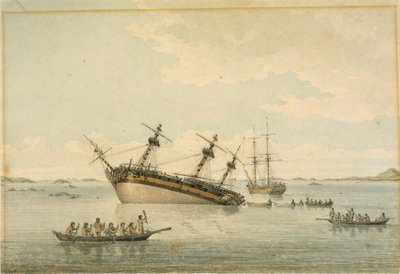 La scoperta sulle rocce, Queen Charlotte