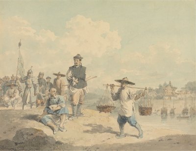 Veduta nella Provincia di Kiang-nan, Cina, Presa dal Vero da William Alexander
