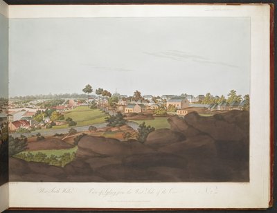 Veduta di Sydney dal lato ovest della baia da William Alexander