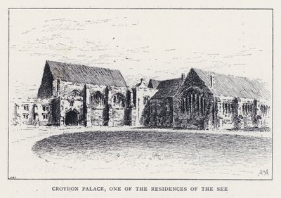 Palazzo di Croydon, una delle residenze della Sede da William Alexander Ansted