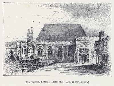 Ely House, Londra, La Vecchia Sala, demolita da William Alexander Ansted