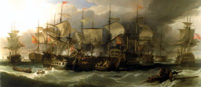 La battaglia di Capo San Vincenzo (Portogallo), 14 febbraio da William Allan