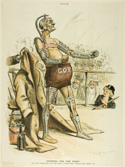 Spogliato per la lotta, da Puck da William Allen Rogers