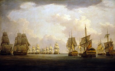 Battaglia di Capo Finisterre (Finistère), inizio XIX secolo da William Anderson