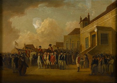 Federico Augusto, Duca di York, che rivede le truppe nelle Fiandre da William Anderson