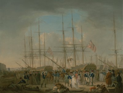 Ussari che si imbarcano a Deptford da William Anderson