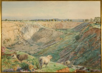 Cava su Durdham Down, c.1865 da William Arnee (attr. to) Frank
