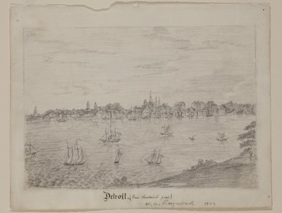 Detroit c.1837 da William Asa Raymond