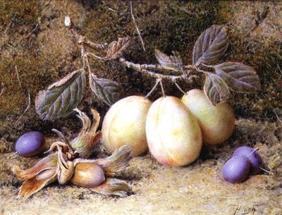 Natura morta con prugne e noci da William B. Hough