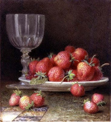 Fragole e un bicchiere da William B. Hough