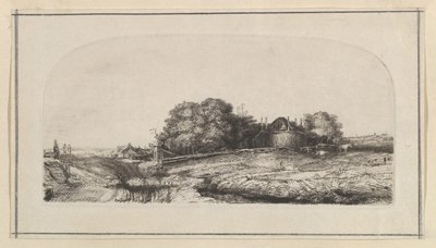 Paesaggio con un fienile e un gregge di pecore (copia) da William Baillie