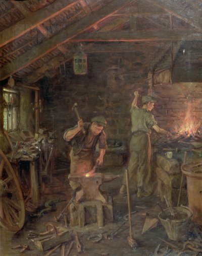 Con martello e mano, tutte le arti stanno (La fucina) da William Banks Fortescue