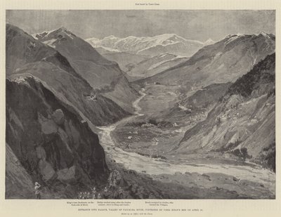 Ingresso a Bajaur, Valle del fiume Panjkora, contestato dagli uomini di Umra Khan il 13 aprile da William Barnes Wollen