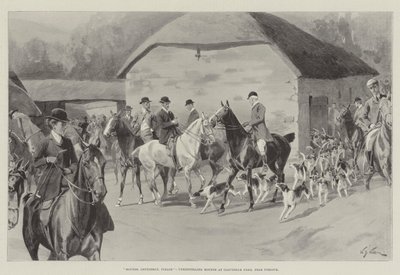 Cani, Signori, per favore, sguinzagliando i cani a Cloutsham Farm, vicino a Porlock da William Barnes Wollen