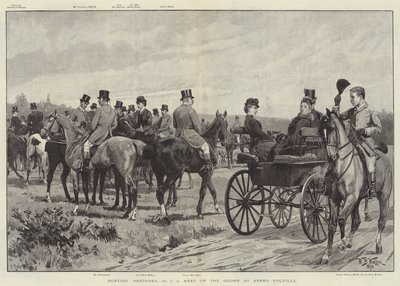 Schizzi di Caccia, un Incontro del Quorn ad Ashby Folville da William Barnes Wollen