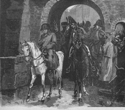 Napoleone partì con una piccola suite attraverso la Porta di San Pietro, 1902 da William Barnes Wollen