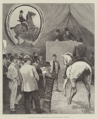 Preparativi per la Stagione di Caccia, Vendita di Cacciatori di Kingsbury da William Barnes Wollen