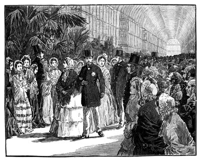 Visita reale e imperiale al Crystal Palace da William Barnes Wollen